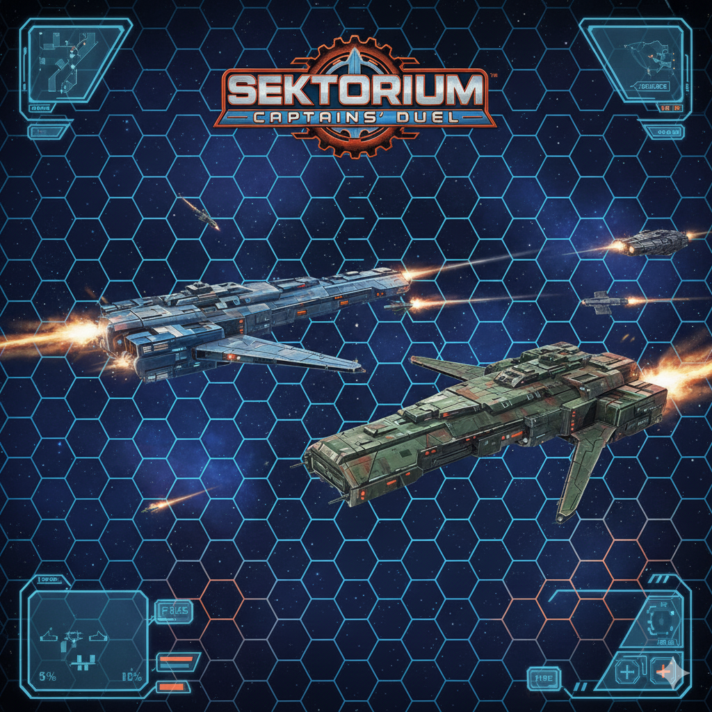 Starship duel scene from Sektorium: Captains' Duel